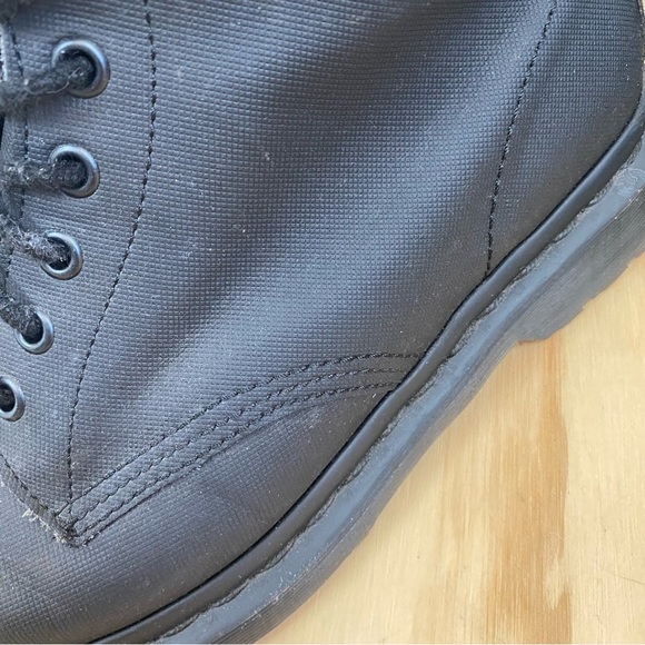 Dr. Martens 1460 Broder Lace Up Combat Boot Mono Black - Picture 4 of 10